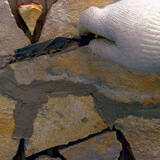 Лепене и фугиране на плочи от естествен камък Лепене и фугиране на плочи от естествен камък